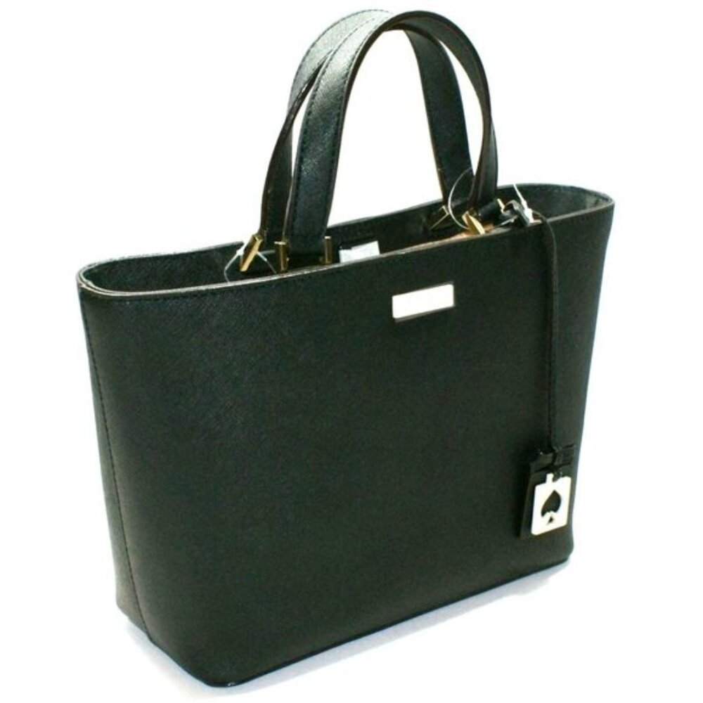 NEW Aesthetic KATE SPADE Juno Grant Street Black Saffiano Leather Bucket Handbag
